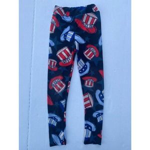 L/XL kids LuLaRoe America Hat leggings